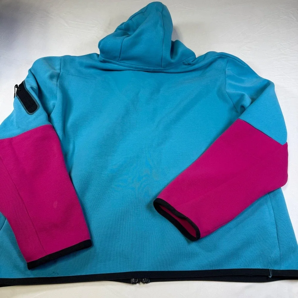 Nike Tech Fleece Full Zip Hoodie South Beach Color block Jacket Men's Size XL